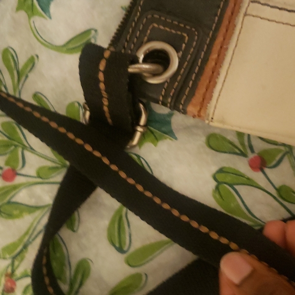 SALE!!! The Sak Beige and Black Crossbody Bag - Picture 3 of 6